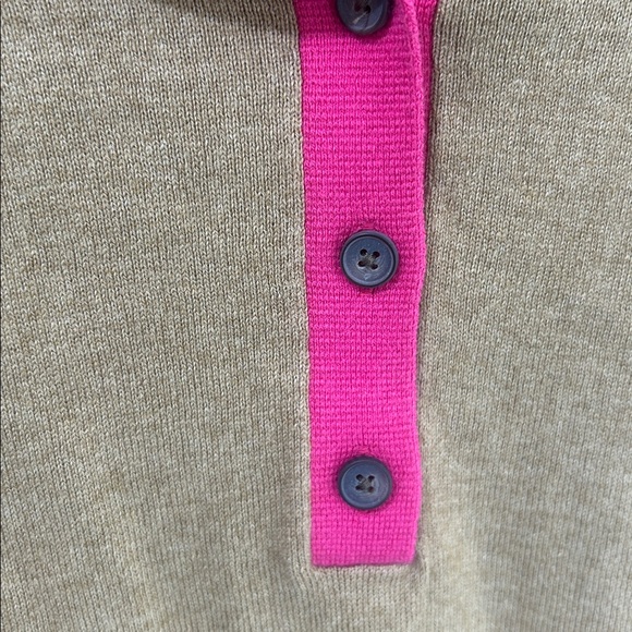 BODEN Estelle Henley Sweater Camel Melange Size Large - Picture 9 of 15